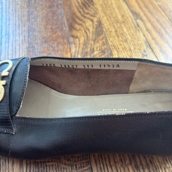 Salvatore Ferragamo Brown Leather Loafers 11.5 - Picture 4 of 4